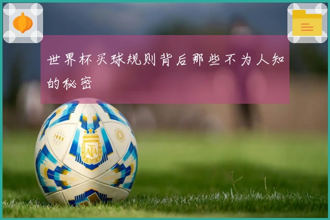 世界杯买球规则背后那些不为人知的秘密